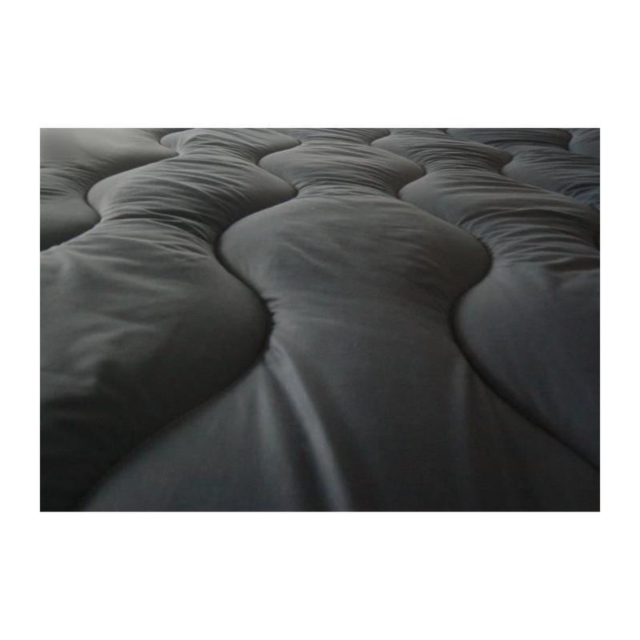 Voir la diapositive 3 : ABEIL ABEIL Couette Bicolore - 200 x 200 cm - Blanc et gris