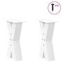 Voir la diapositive 3 : VIDAXL Pieds de table basse forme de X 2 pcs blanc 38x(42-43) cm acier