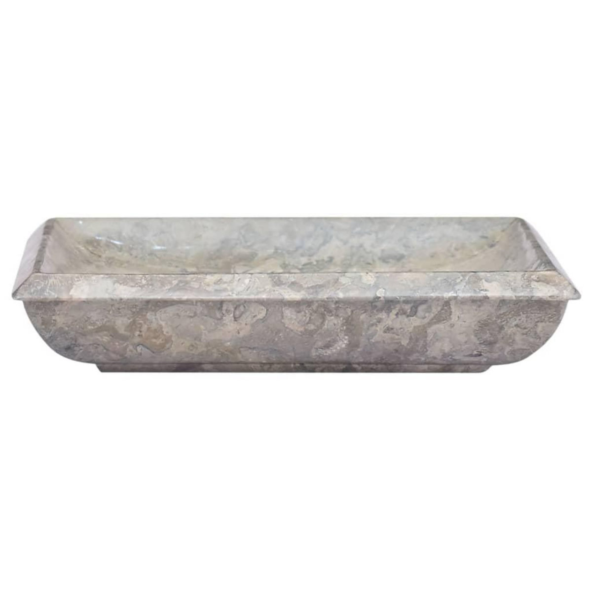 VIDAXL Lavabo Gris 50x35x10 cm Marbre