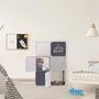 Voir la diapositive 2 : Paris Prix Lot de 6 Cubes Modulables  Rangement  95cm Gris