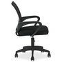Voir la diapositive 3 : IDIMEX Chaise de bureau ergonomique JAKE réglable en tissu mesh