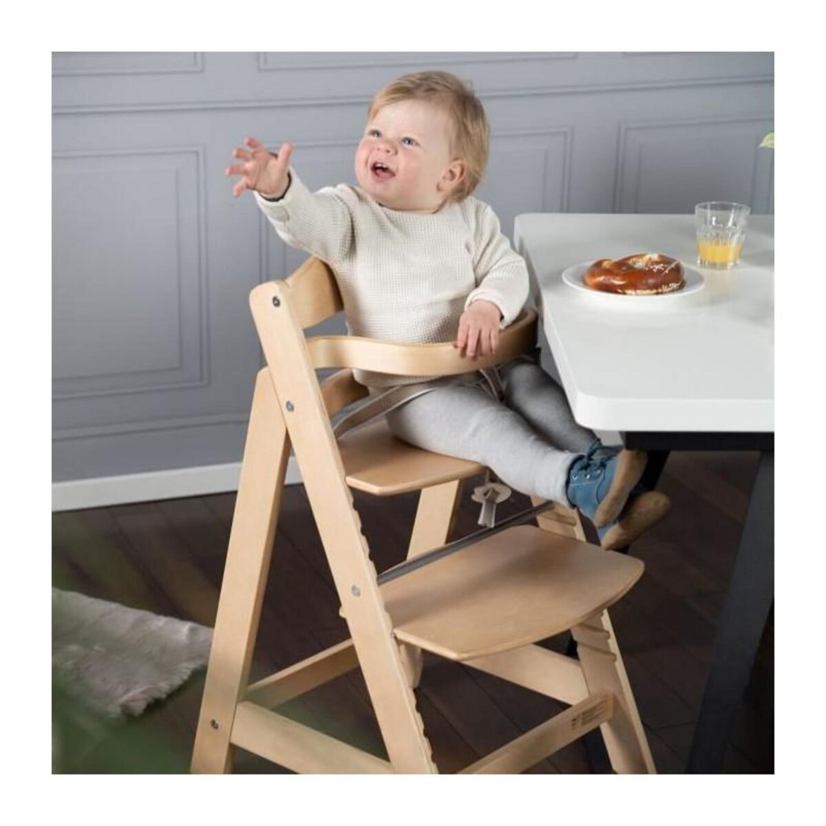 Roba Chaise Haute Évolutive Sit Up III en Bois - ROBA - Réglable en Hauteur - Naturel