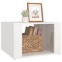 Voir la diapositive 4 : VIDAXL Table de chevet Blanc brillant 57x55x36 cm Bois d'ingenierie