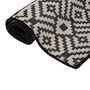 Voir la diapositive 3 : VIDAXL Tapis a tissage plat d'exterieur 200x280 cm Rayures noires