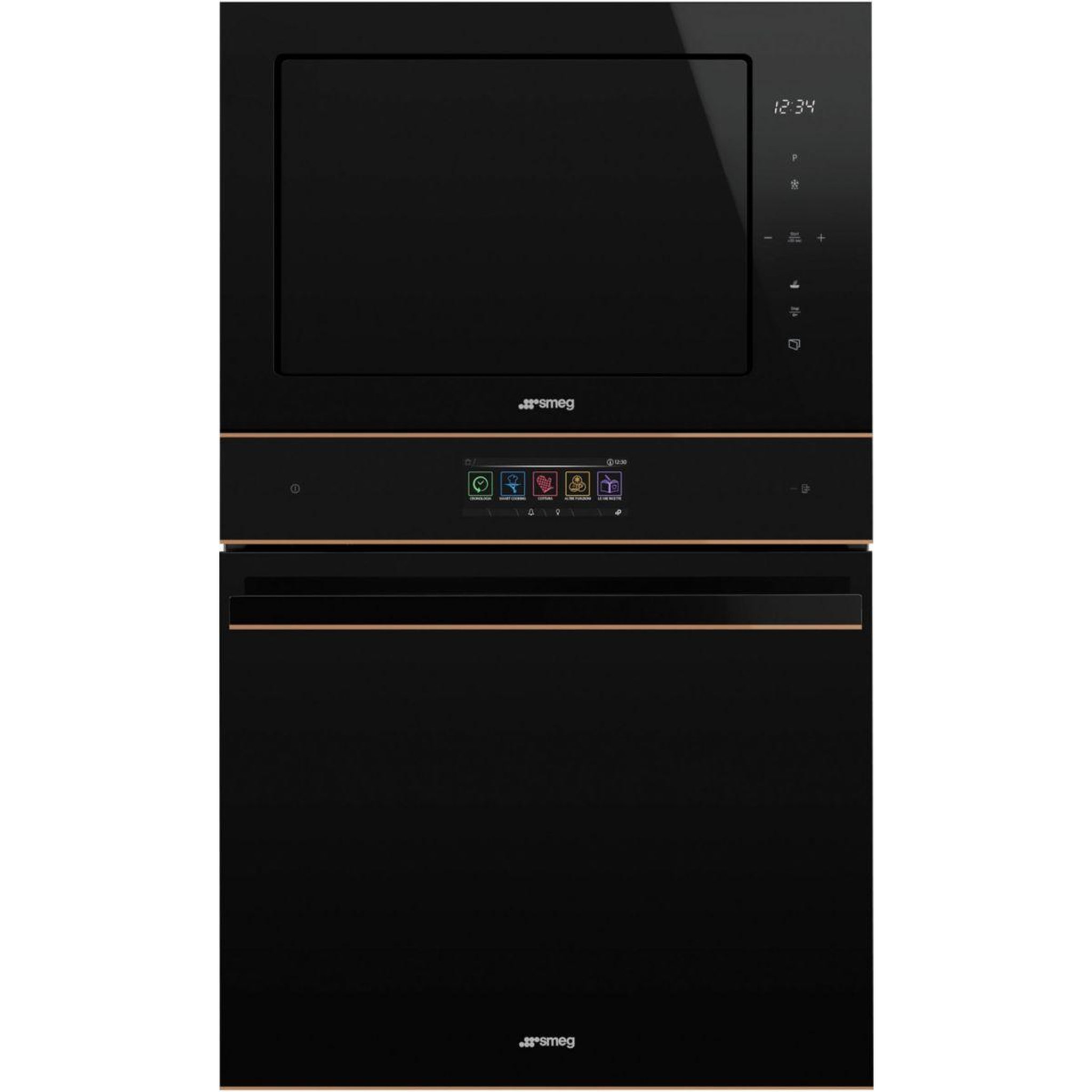 Voir la diapositive 3 : SMEG Micro ondes combiné encastrable FMI625CN