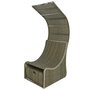 Voir la diapositive 4 : JARDIDECO Lit extérieur pour jardin en résine tressée taupe Siesta - Jardideco