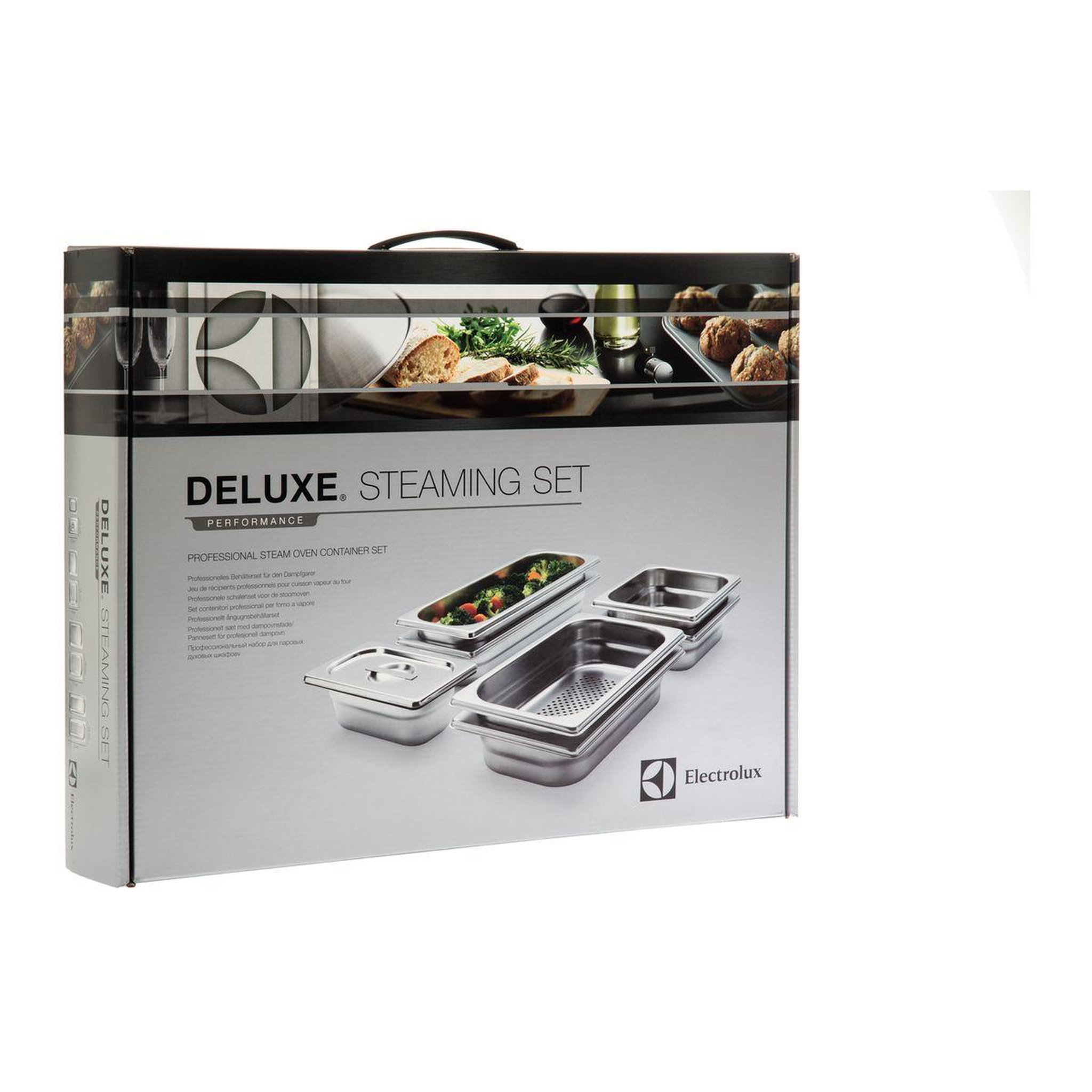 Voir la diapositive 5 : ELECTROLUX Récipient de cuisson de cuisson inox pour four vapeur-PKKS8