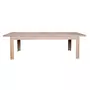 HELLIN Table moderne extensible en chêne blanchi L160/240 - BOSTON