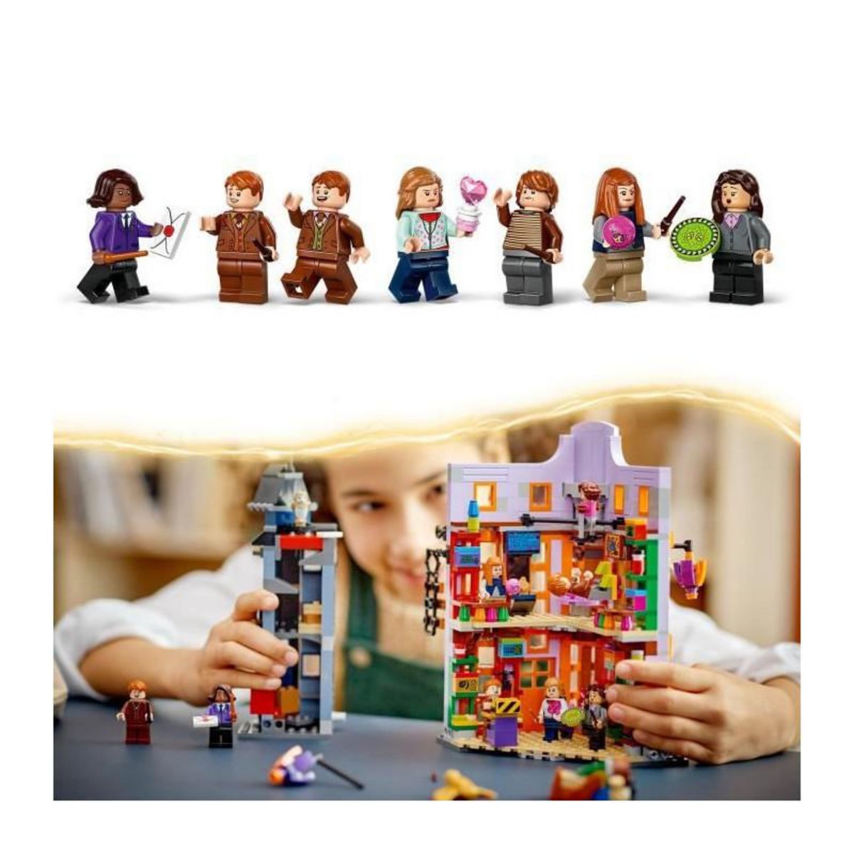 LEGO LEGO Harry Potter 76422 Le Chemin de Traverse : Weasley, Farces pour Sorciers Facétieux, Jouet