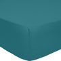 Voir la diapositive 1 : Home collection Drap housse, bonnet 30cm 100% percale de coton 80fils emeraude