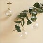 RICO DESIGN Boule en verre décorative naturelle - branche de gypsophile - 8 cm
