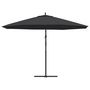 Voir la diapositive 5 : VIDAXL Parasol de jardin en porte-a-faux avec mat en aluminium noir