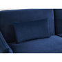 Voir la diapositive 6 : CONCEPT USINE Canapé design convertible 3 places en velours bleu BETTY