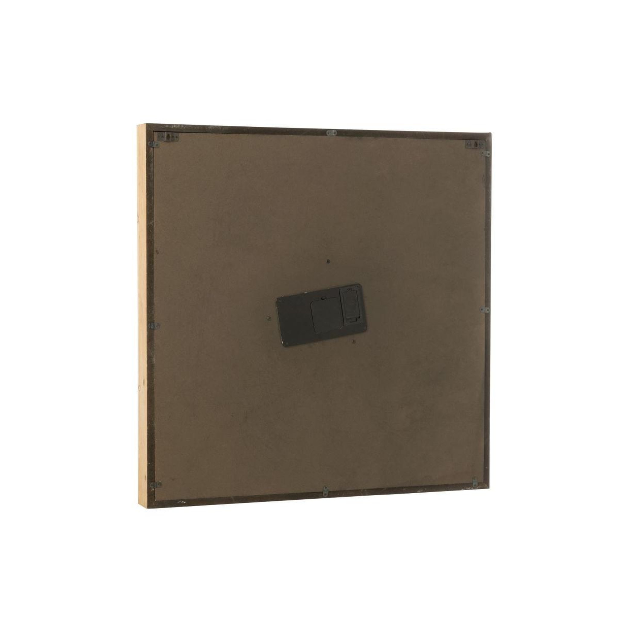 Voir la diapositive 5 : J-LINE Horloge murale engrenage  chalet  80cm naturel