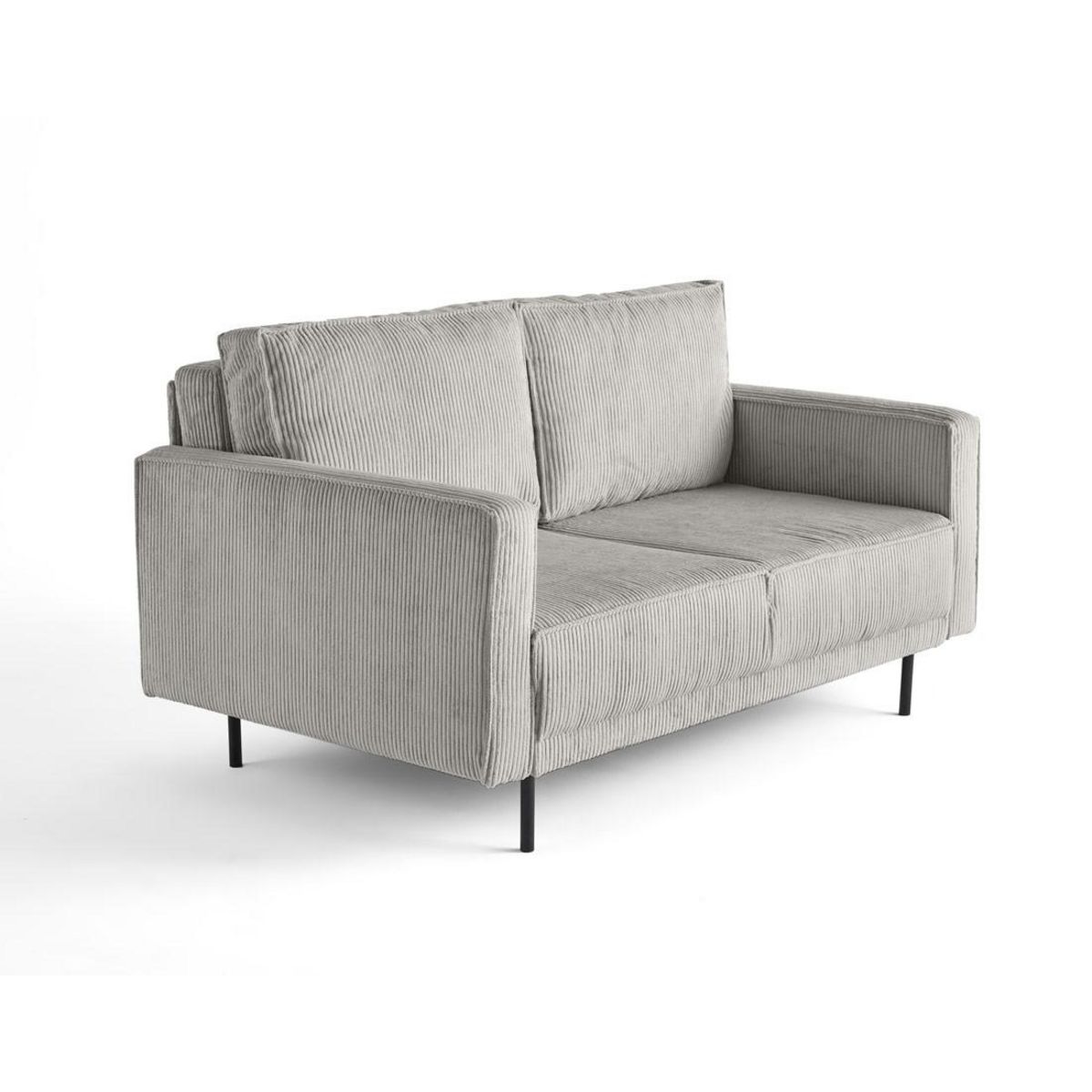 LISA DESIGN Charlie - canapé droit 2 places - en velours côtelé