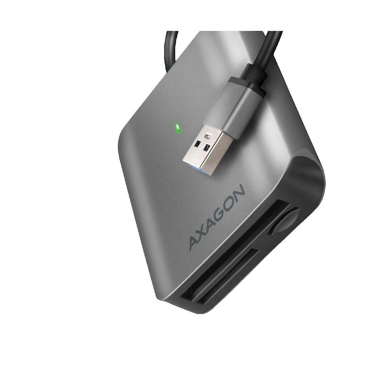 Qu-ax Lecteur de carte Axagon CRE-S3 Aluminium