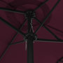 Voir la diapositive 5 : VIDAXL Parasol d'exterieur avec mat en aluminium rouge bordeaux