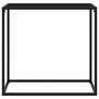 Voir la diapositive 2 : VIDAXL Table console Noir 80x35x75 cm Verre trempe