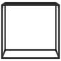 Voir la diapositive 2 : VIDAXL Table console Noir 80x35x75 cm Verre trempe
