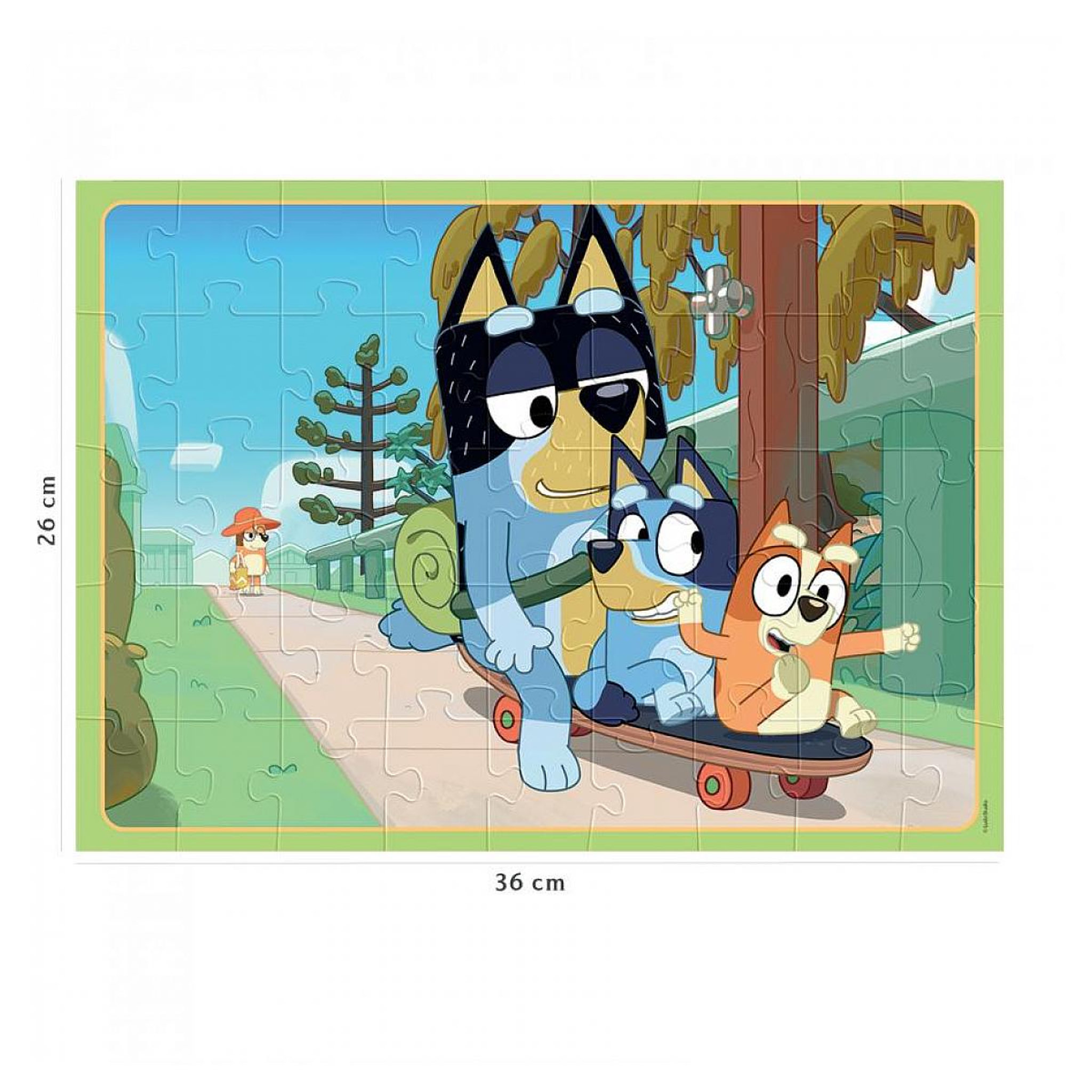 Voir la diapositive 5 : Nathan Puzzle 45 p - apres-midi en famille /  bluey