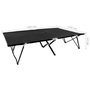 Voir la diapositive 6 : VIDAXL Chaise longue pliable 2 places noir Acier