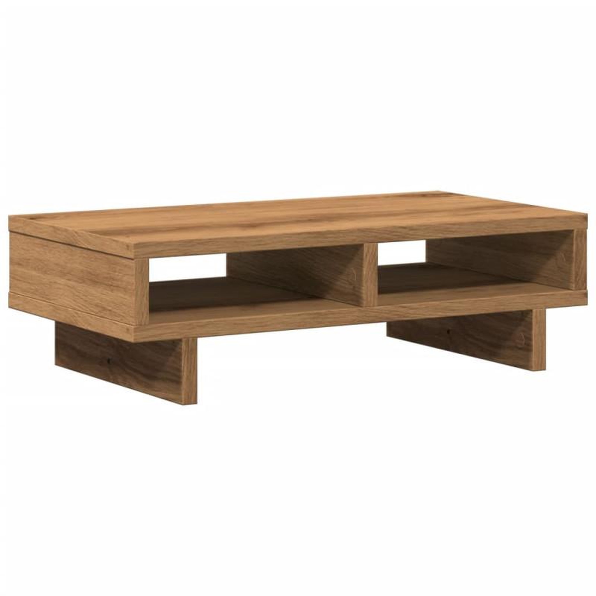Voir la diapositive 6 : VIDAXL Support de moniteur chêne artisanal 50x27x15 cm bois ingénierie