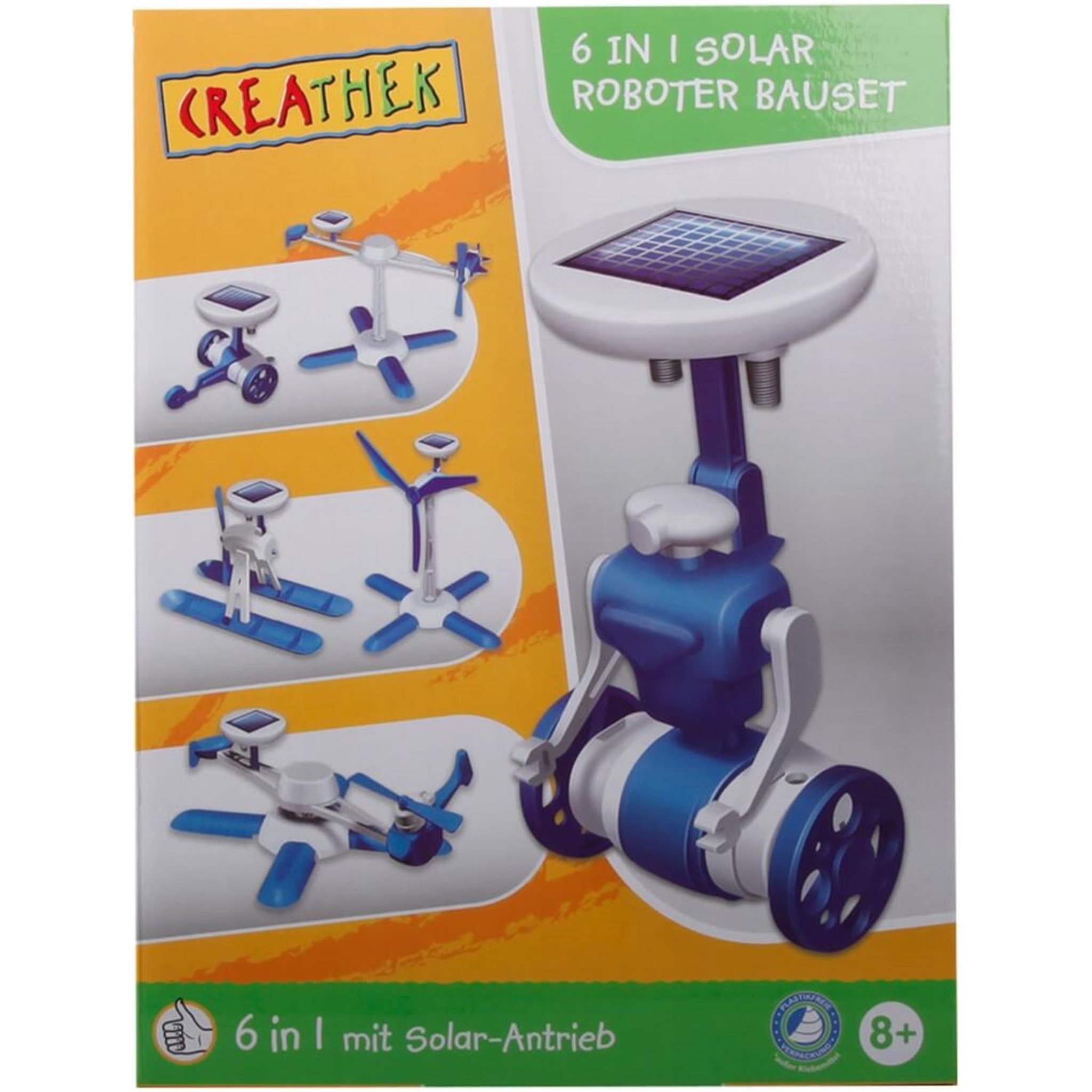 HUAJIA Kit de construction de robot solaire 6 en 1