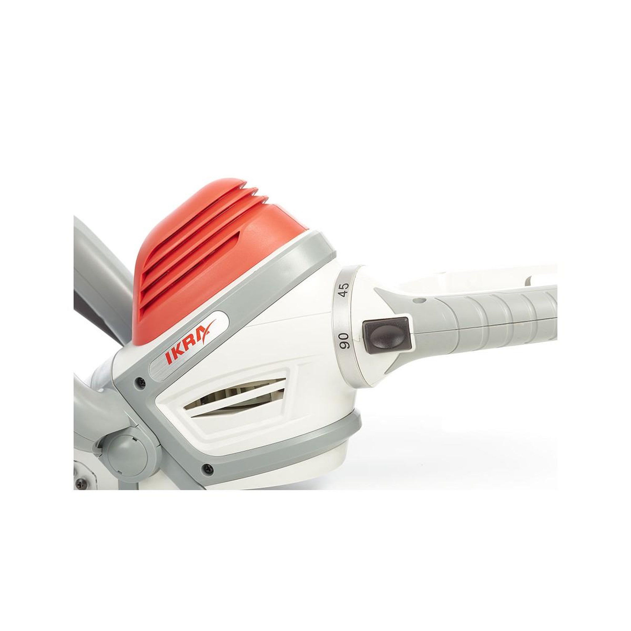 Voir la diapositive 6 : Ikra Taille-haie électrique 600w double lame 55 cm poignée ergonomique pivotante frein électrique ikra