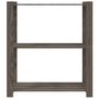 Voir la diapositive 3 : VIDAXL Support de rangement a 3 niveaux gris 80x38x90 cm bois de pin