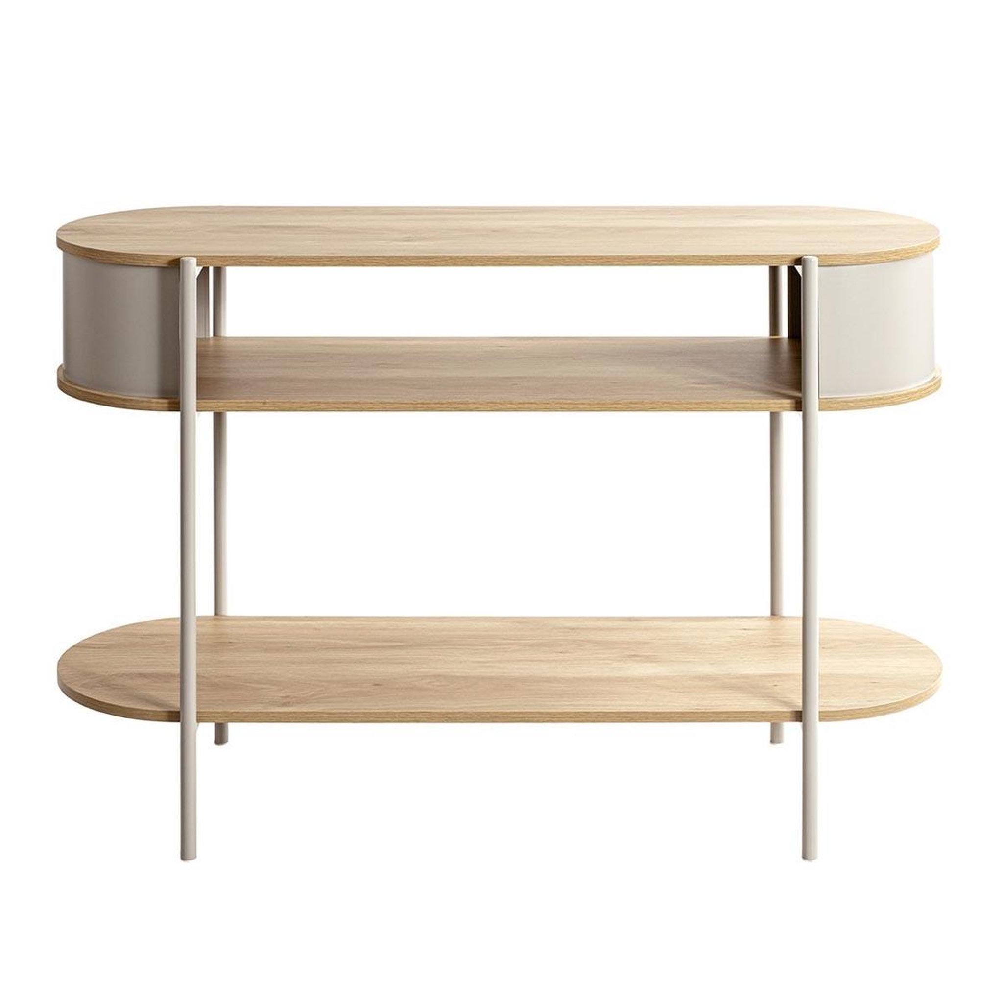 Voir la diapositive 2 : Paris Prix Console design  morphee  110cm naturel & gris