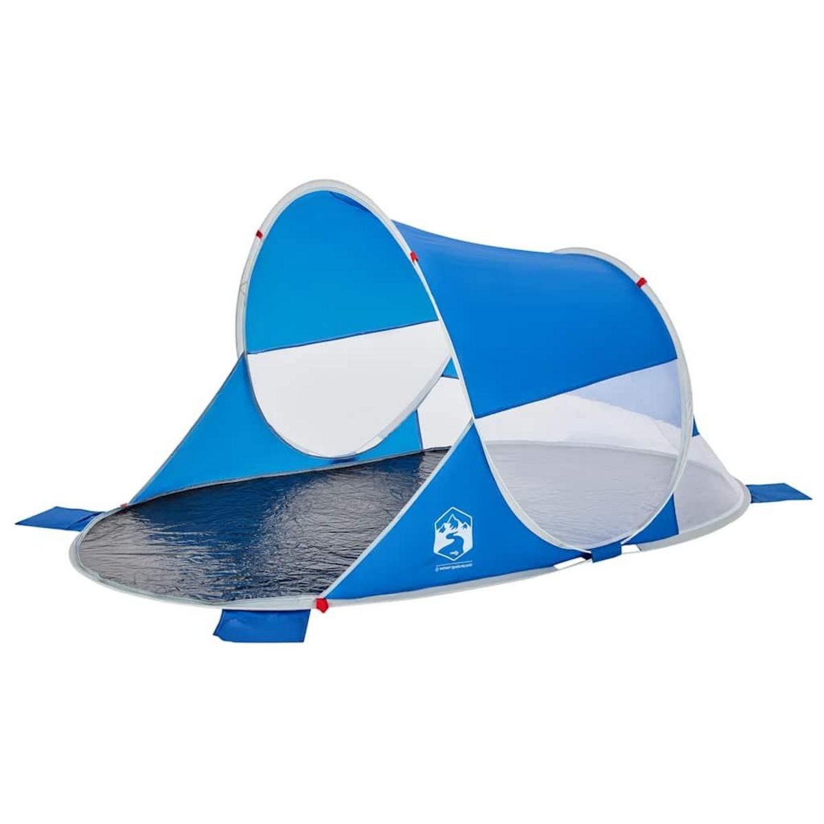 VIDAXL Tente de plage bleu azure escamotable impermeable