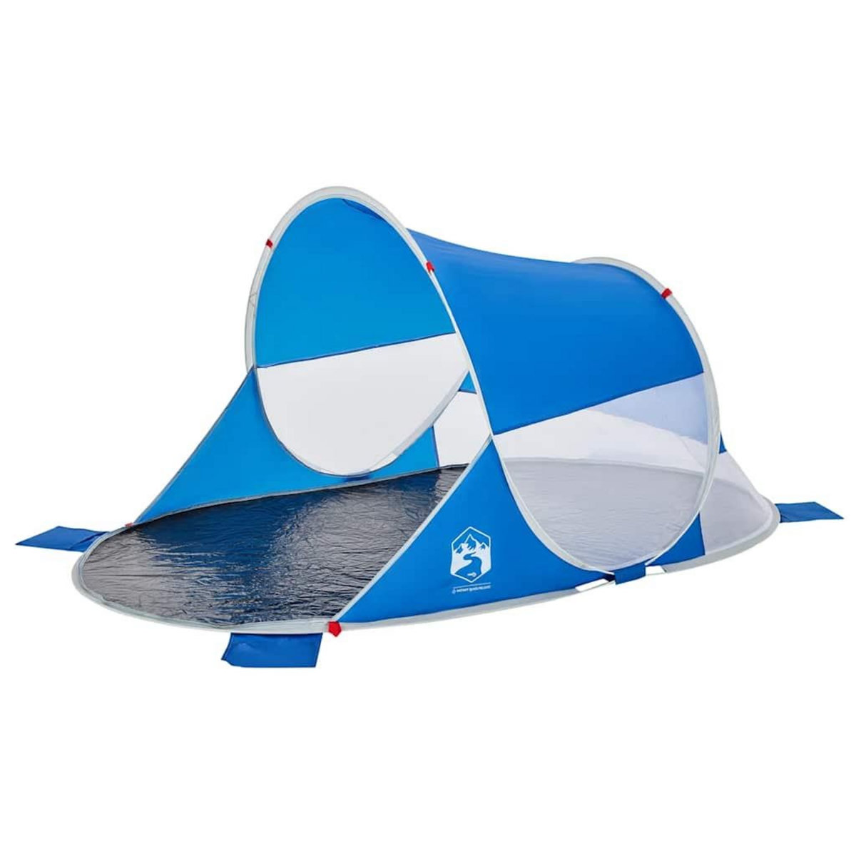 VIDAXL Tente de plage bleu azure escamotable impermeable