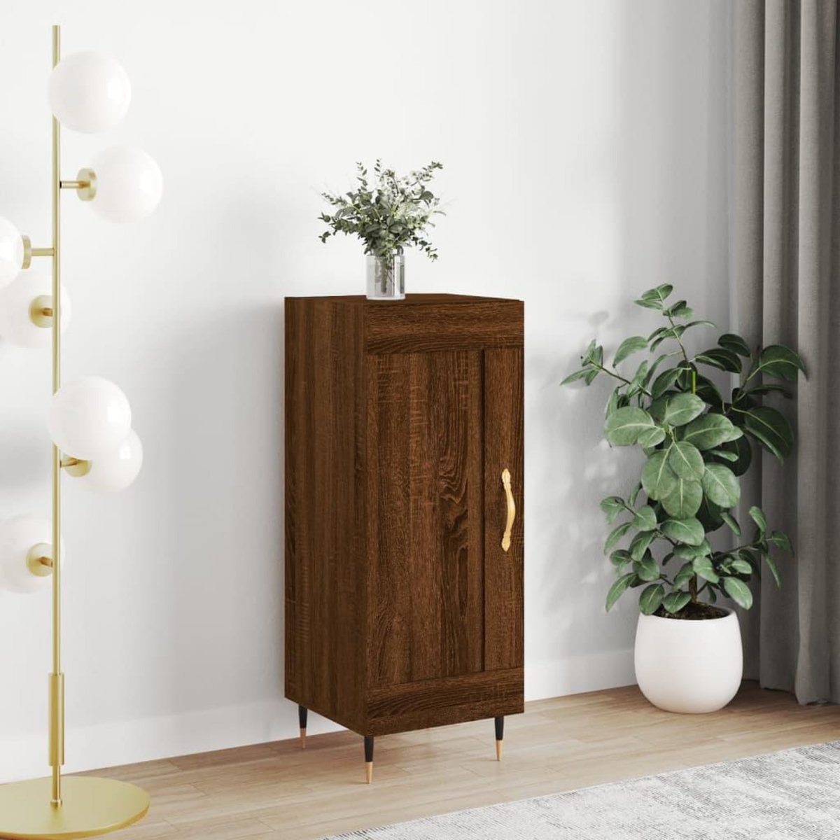 VIDAXL Buffet Chene marron 34,5x34x90 cm Bois d'ingenierie