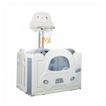 Asalvo Parc Montessori pour Bébés en Blanc et Bleu - Sécurisé et Écologique