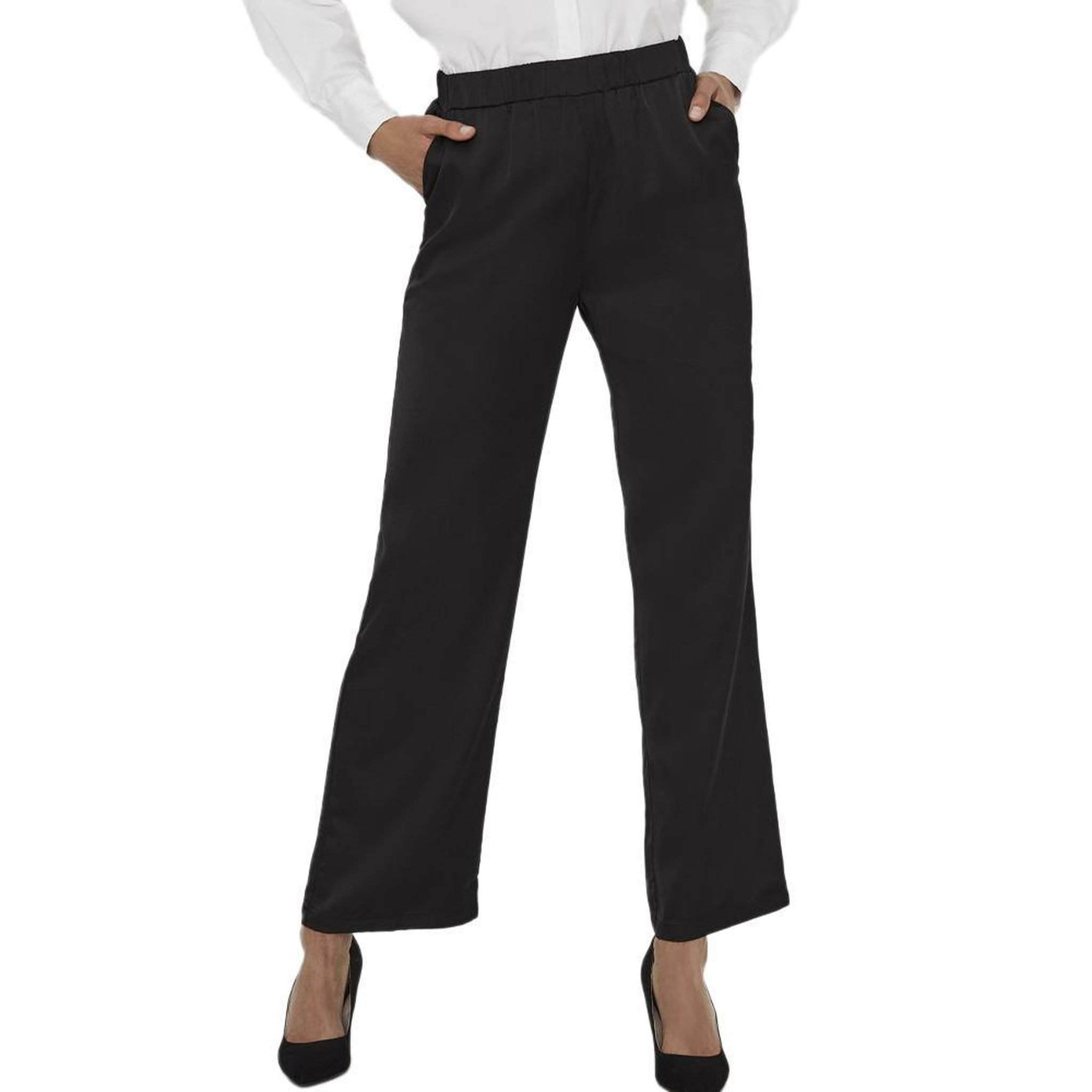 Voir la diapositive 1 : Vero Moda Pantalon fluide Noir Femme Vero Moda Trousers