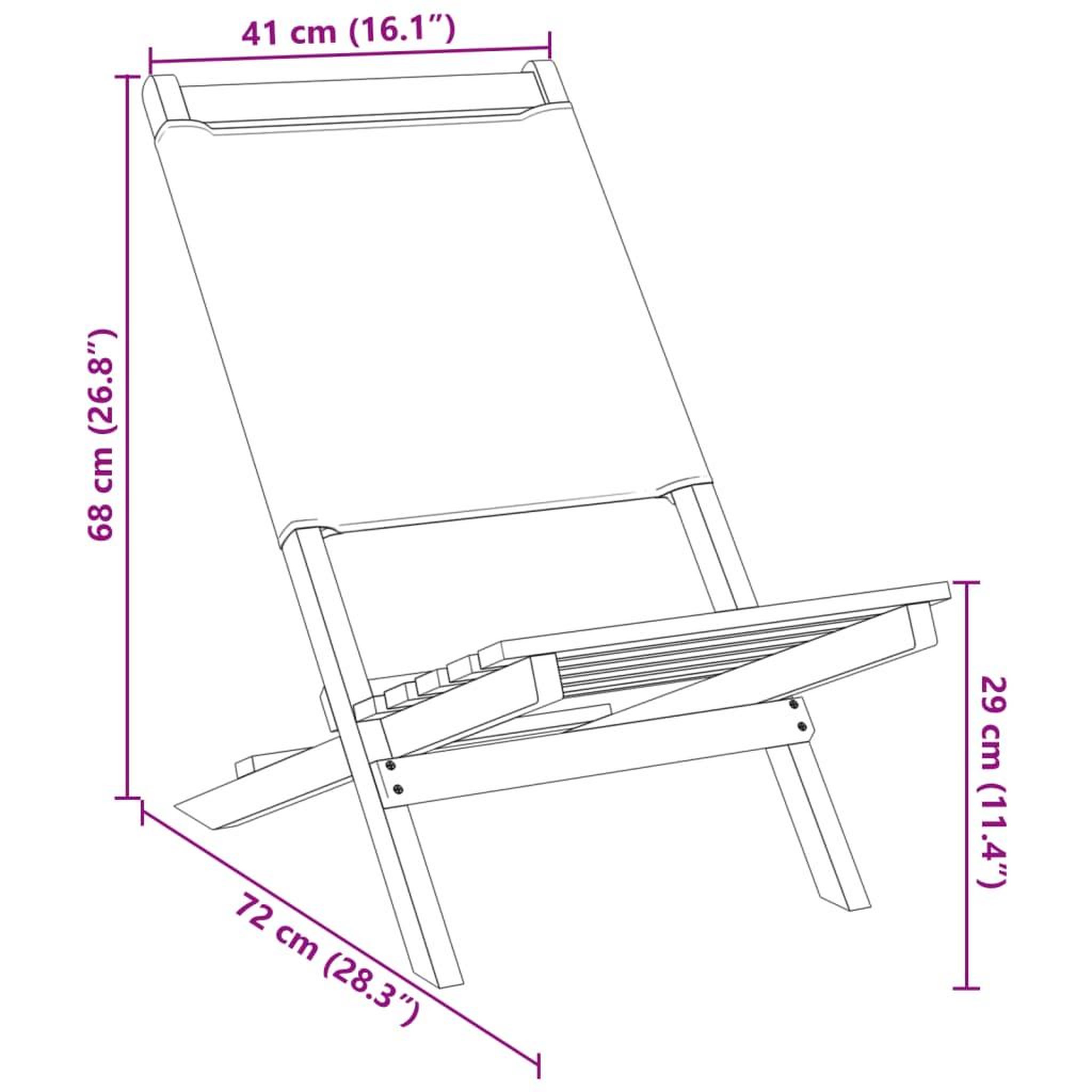 Voir la diapositive 6 : VIDAXL Chaises de jardin pliantes lot de 4 vert tissu et bois massif