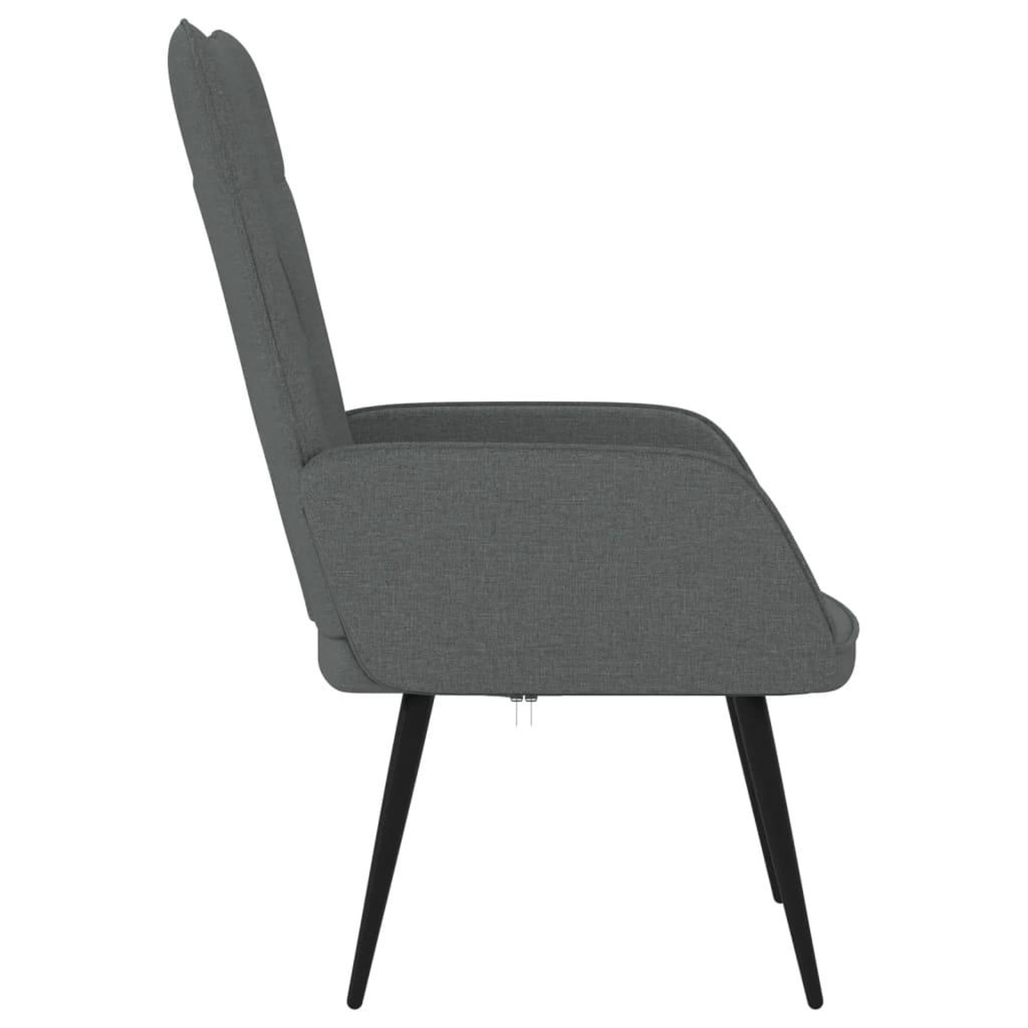 Voir la diapositive 4 : VIDAXL Chaise de relaxation Gris fonce Tissu