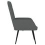 Voir la diapositive 4 : VIDAXL Chaise de relaxation Gris fonce Tissu