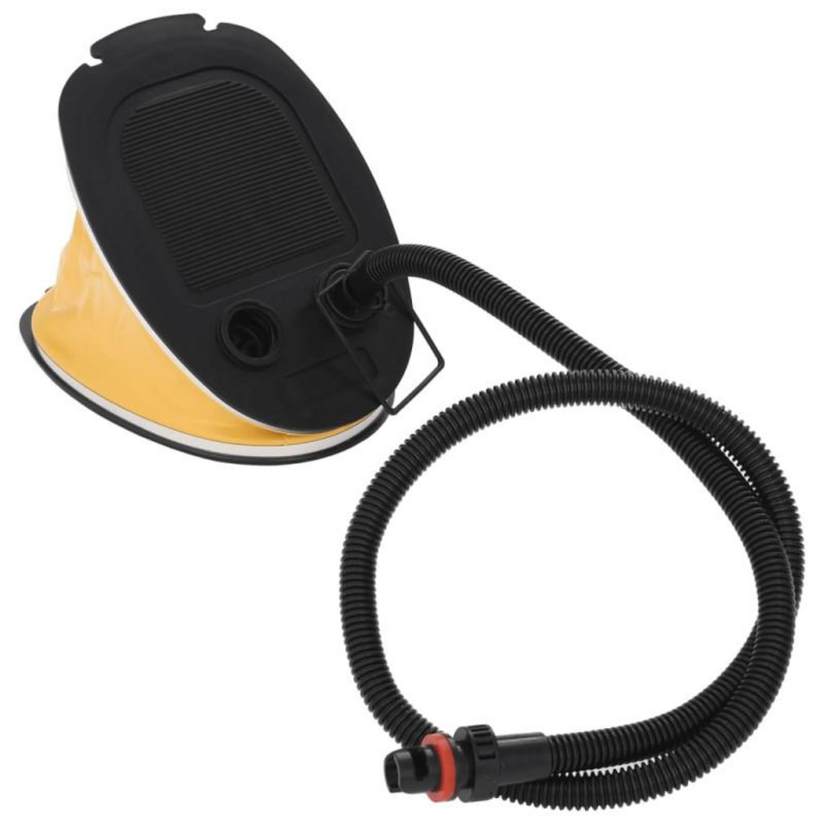 VIDAXL Pompe à pied 26x18 cm PP et PE Gris et jaune