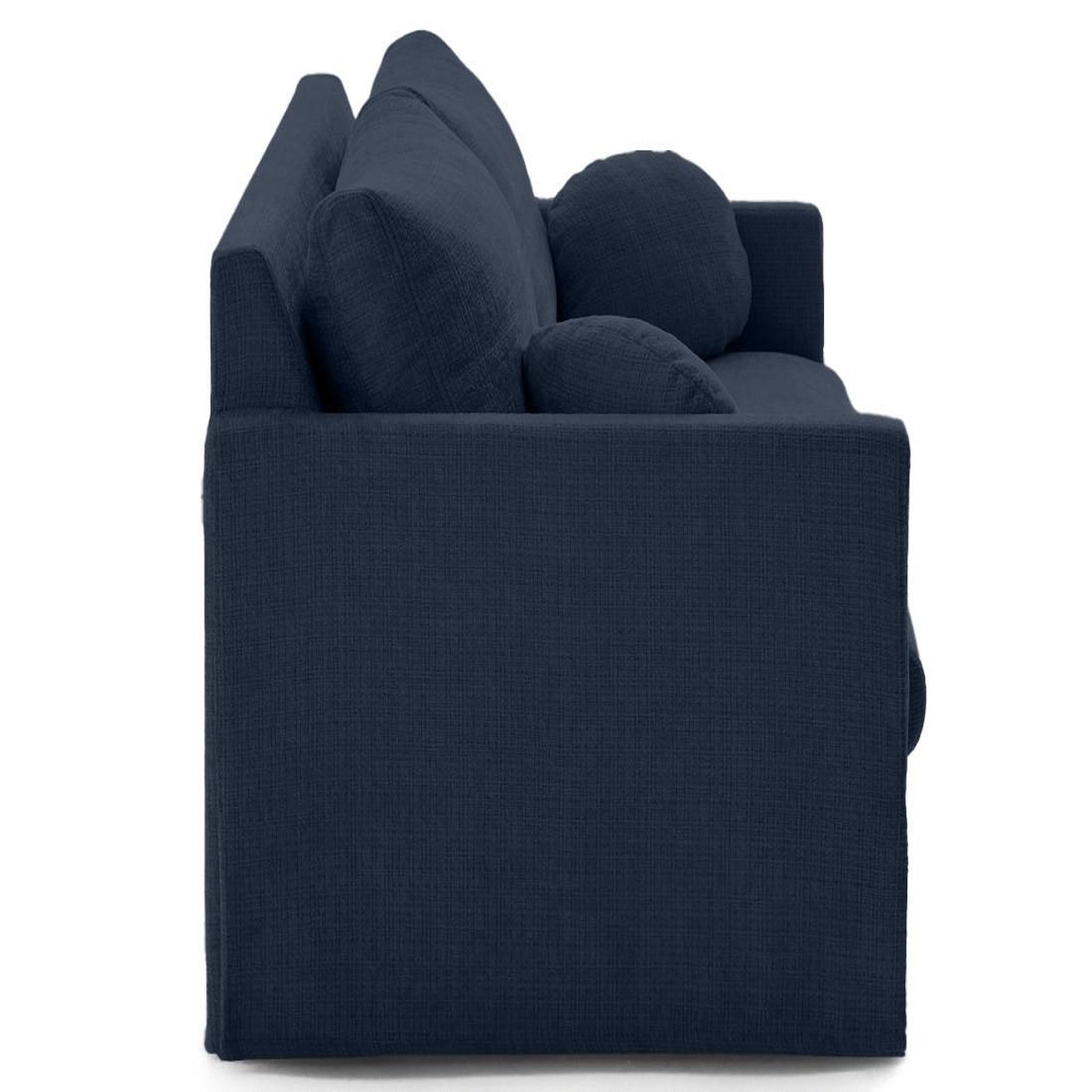 Voir la diapositive 6 : LISA DESIGN Serena - canapé droit déhoussable 3 places en velours texturé