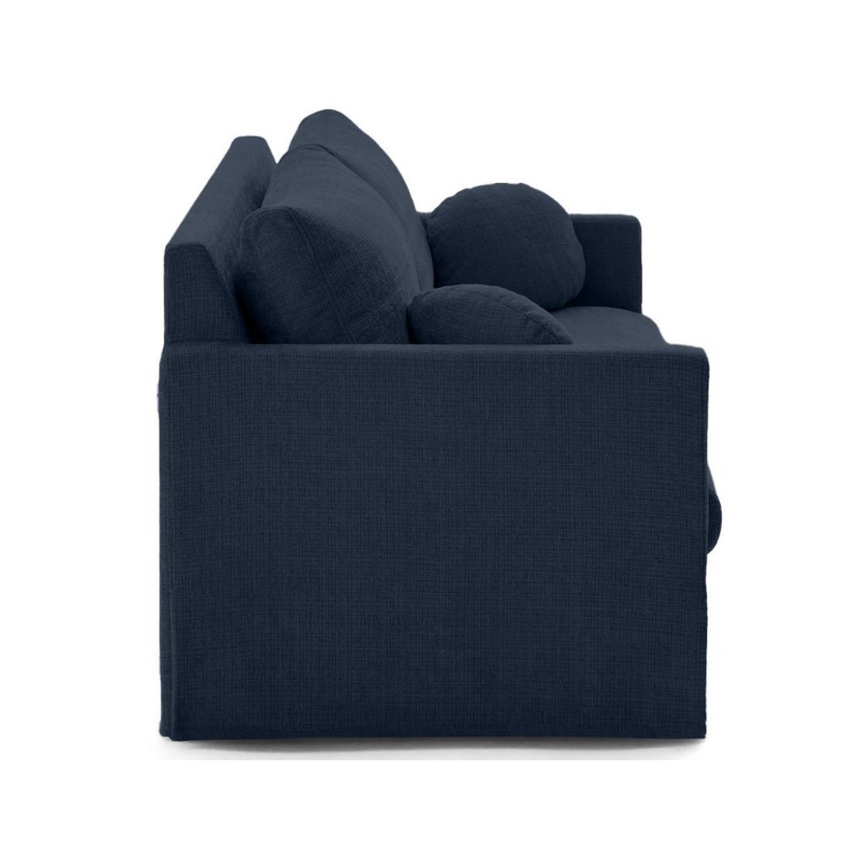 LISA DESIGN Serena - canapé droit déhoussable 3 places en velours texturé