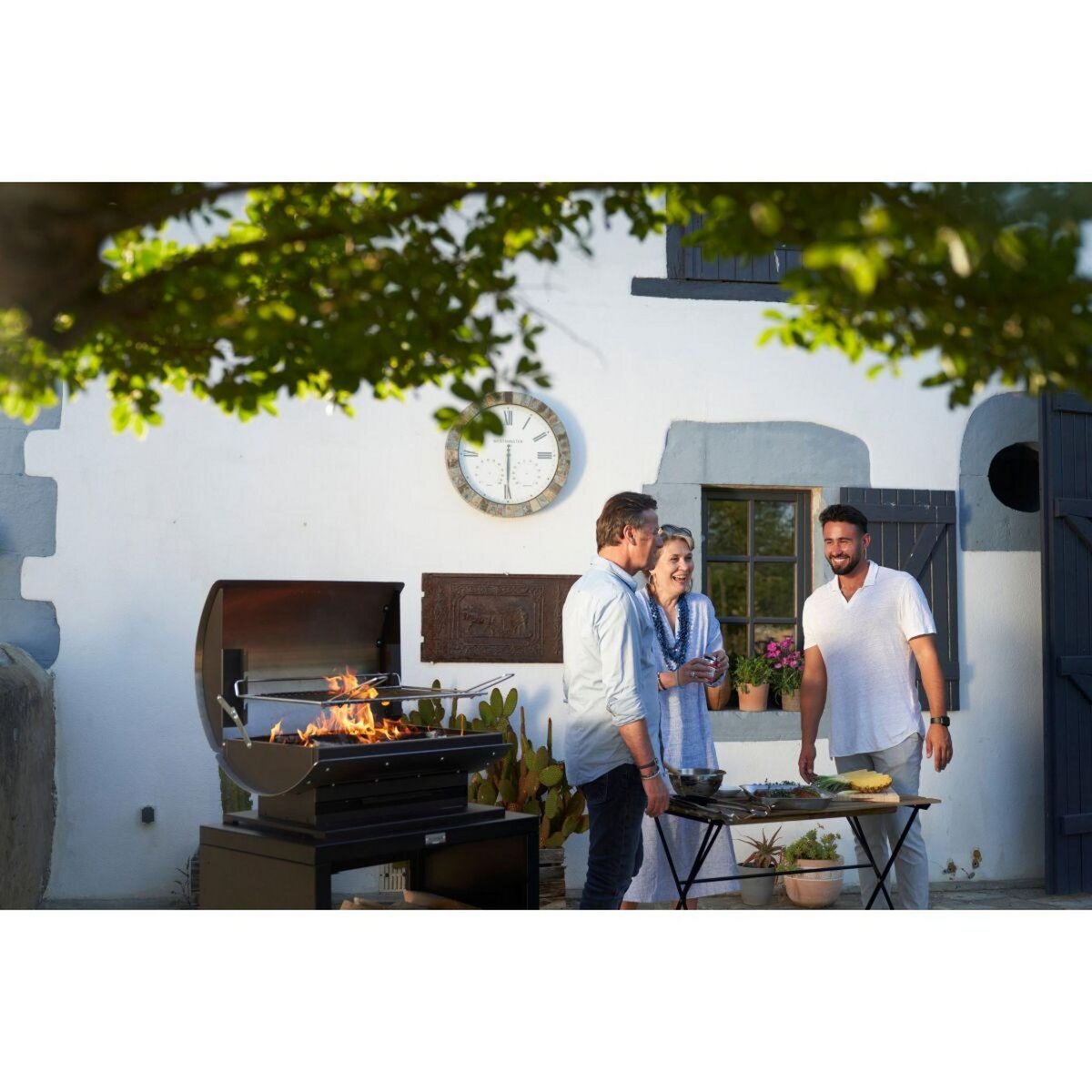 Le marquier Barbecue charbon BFXL60D inox à poser 60 cm