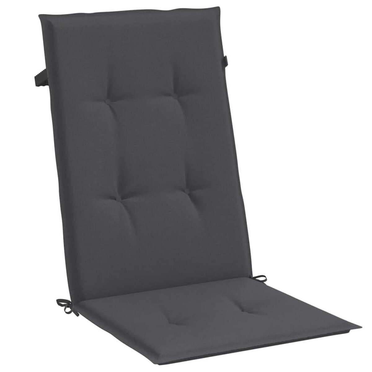 VIDAXL Coussins de chaise a dossier haut lot de 6 anthracite melange