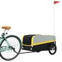 Voir la diapositive 3 : VIDAXL Remorque de vélo noir et jaune 45 kg fer