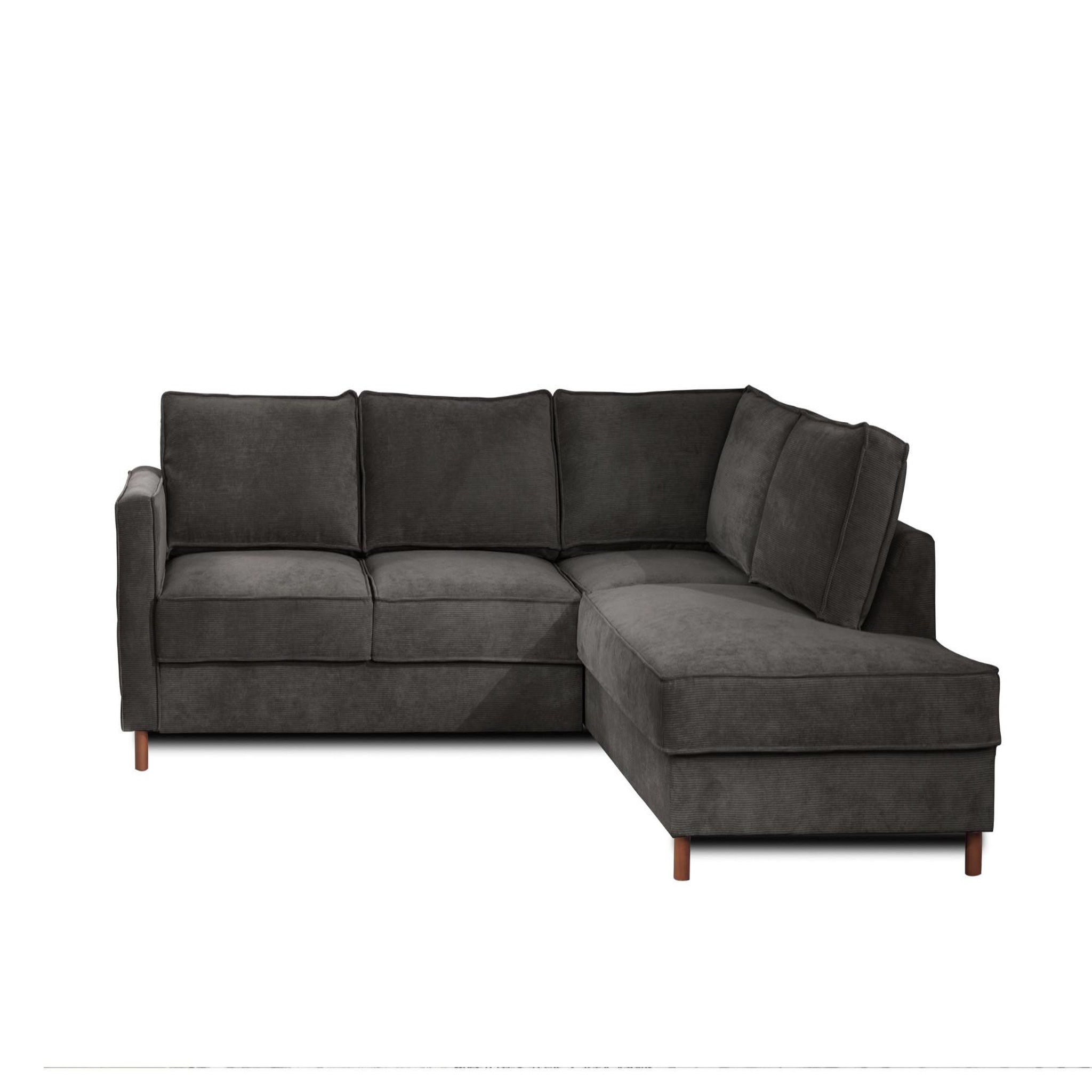Voir la diapositive 1 : LISA DESIGN Jake - canapé d'angle droit - convertible - 5 places - en velours côtelé