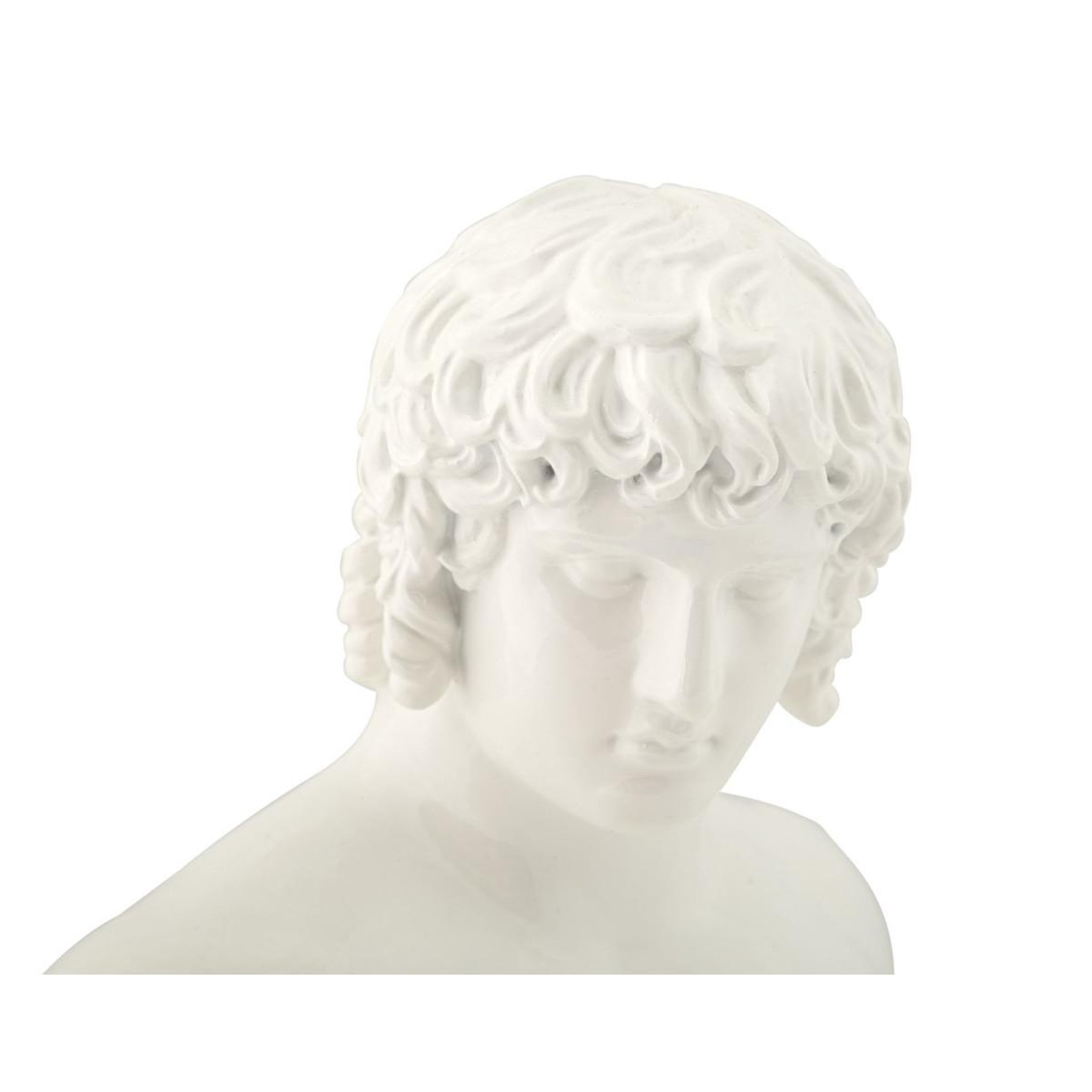 Voir la diapositive 3 : Paris Prix Buste homme en résine  centurion  25cm blanc
