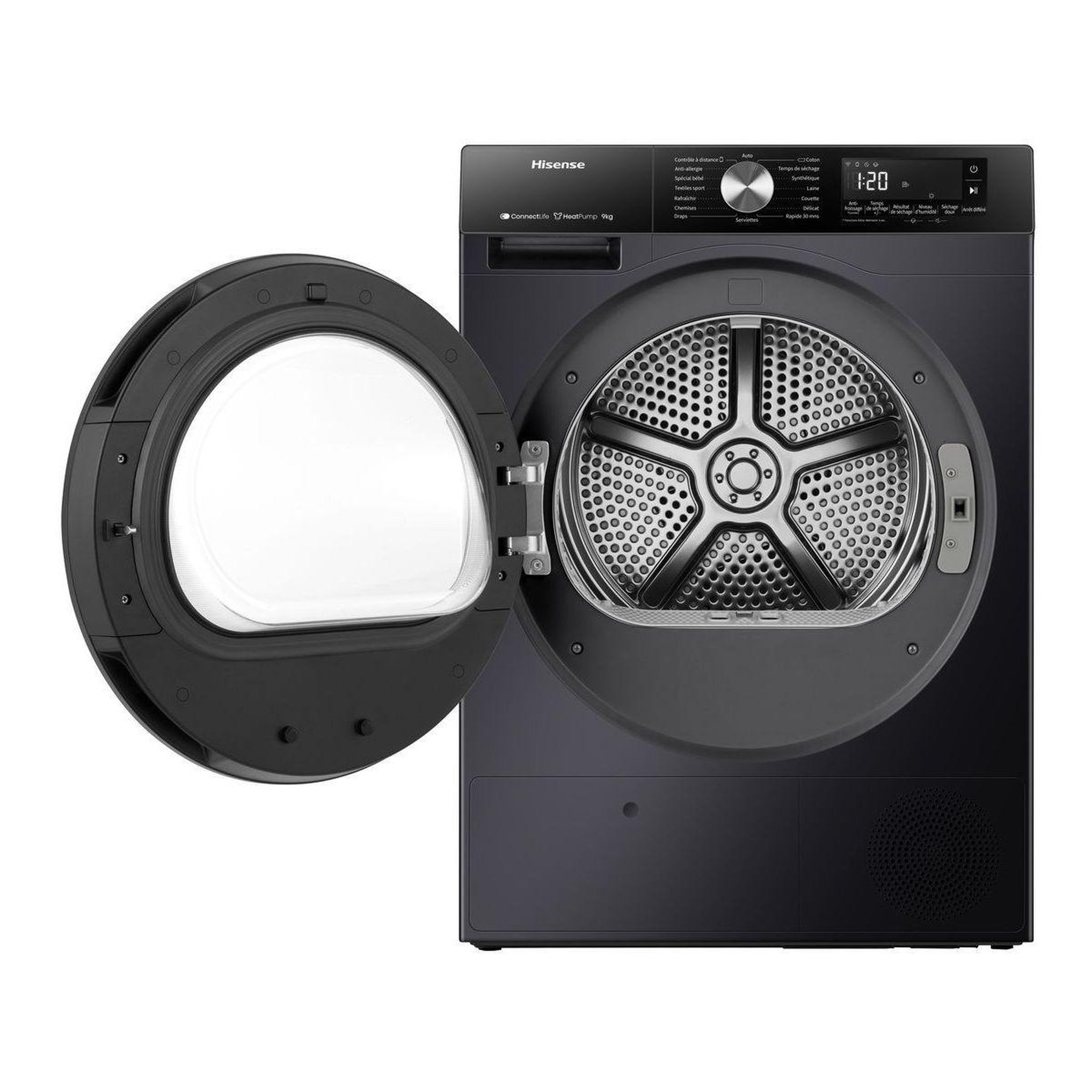 Voir la diapositive 3 : Hisense Sèche linge pompe à chaleur DH3S902BB3