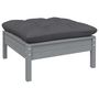 Voir la diapositive 5 : VIDAXL Salon de jardin 9 pcs avec coussins anthracite bois de pin