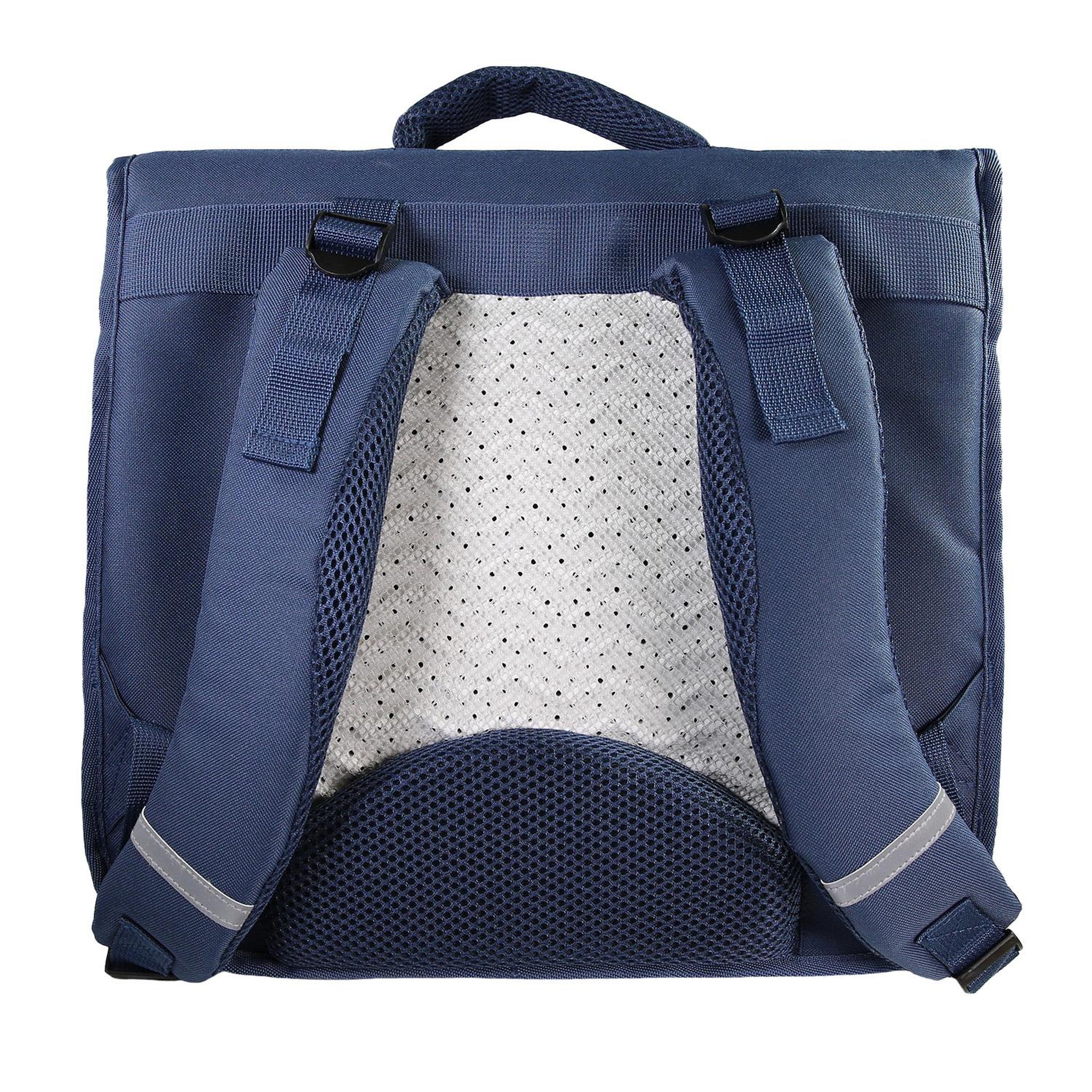 Voir la diapositive 4 : Bagtrotter Cartable Scolaire Primaire 38cm Phileas - Papillon Bleu Marine  2 Compartiments - Bagtrotter