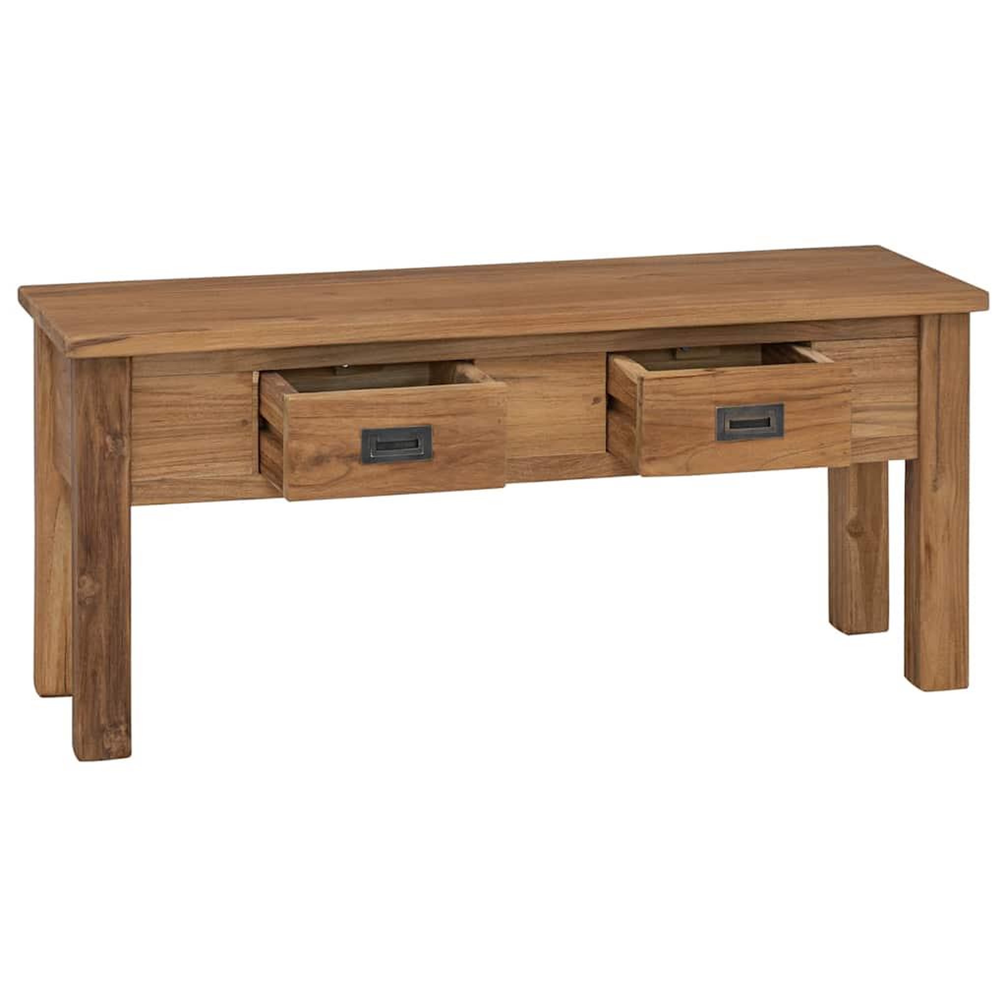 Voir la diapositive 3 : VIDAXL Banc d'entree teck massif 90 x 30 x 40 cm